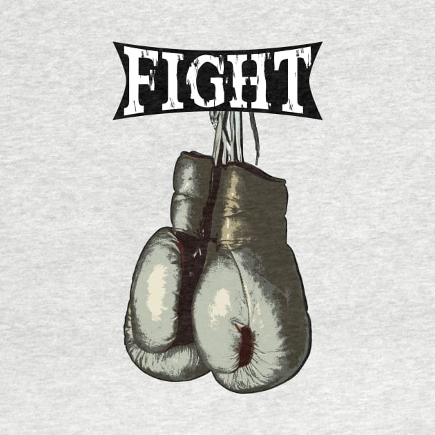 Vintage Boxing Gloves - Fight by media319